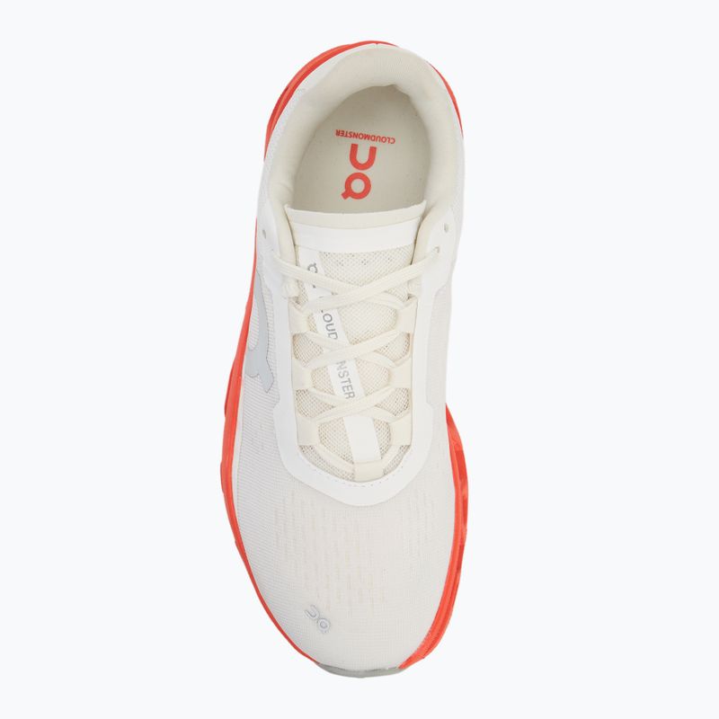 Scarpe da corsa On Cloudmonster bianco/fiamma da donna 5