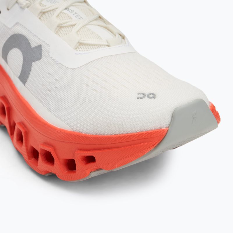 Scarpe da corsa On Cloudmonster bianco/fiamma da donna 7