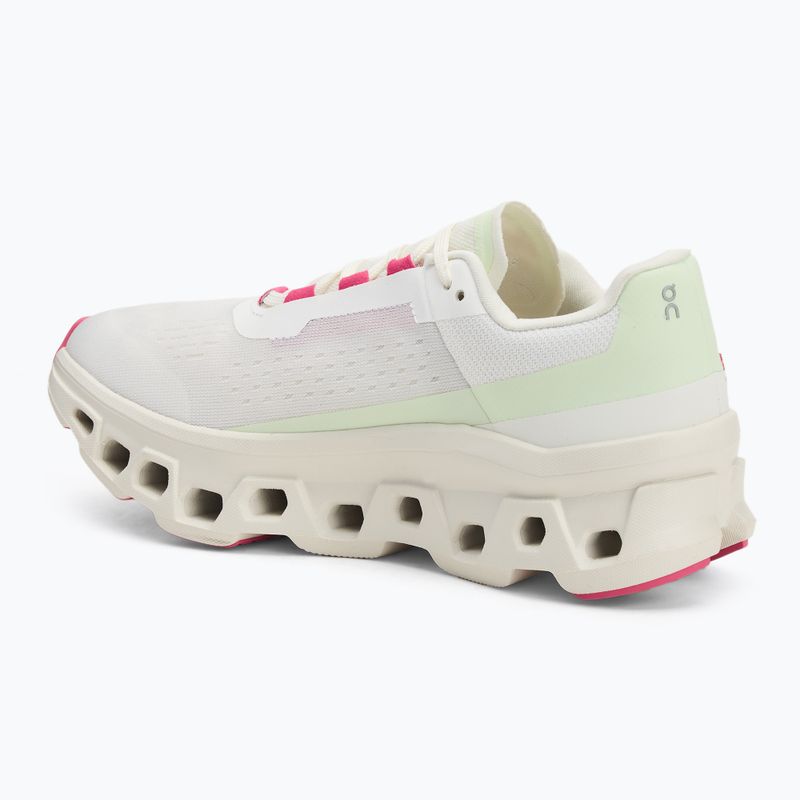 Scarpe da corsa On Cloudmonster donna bianco/lima 3