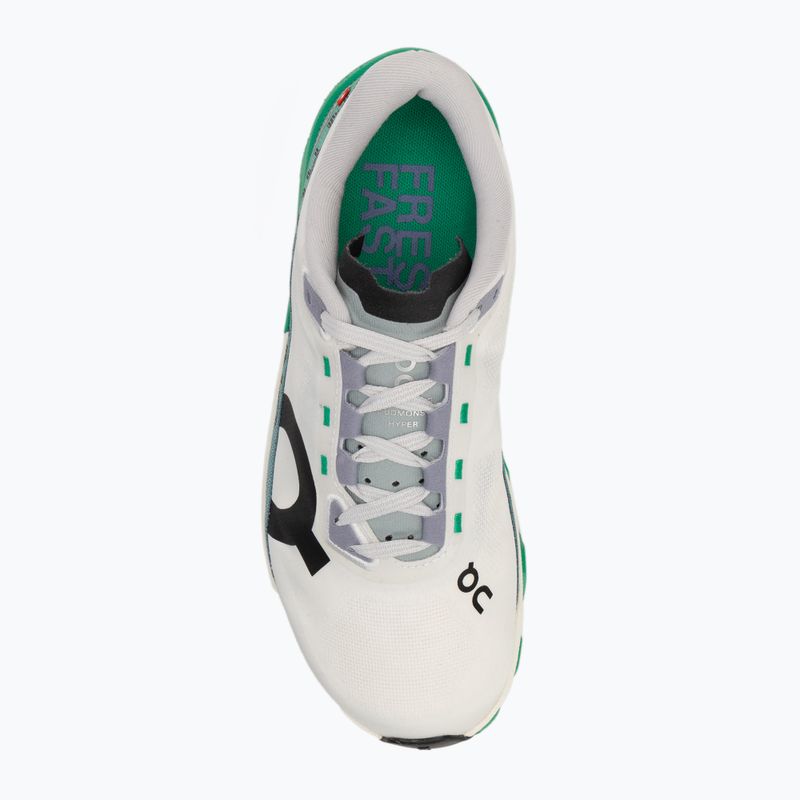 Scarpe da corsa On Cloudmonster Hyper white/mint da donna 5