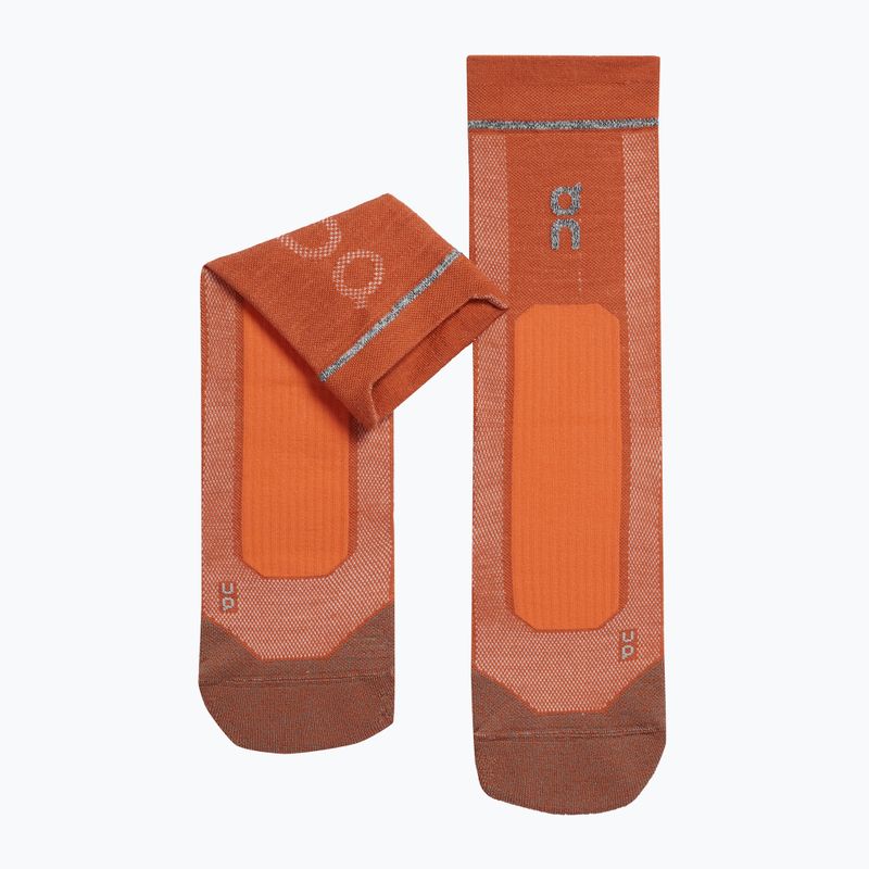 Calze da corsa On Ultra ruggine/fiamma