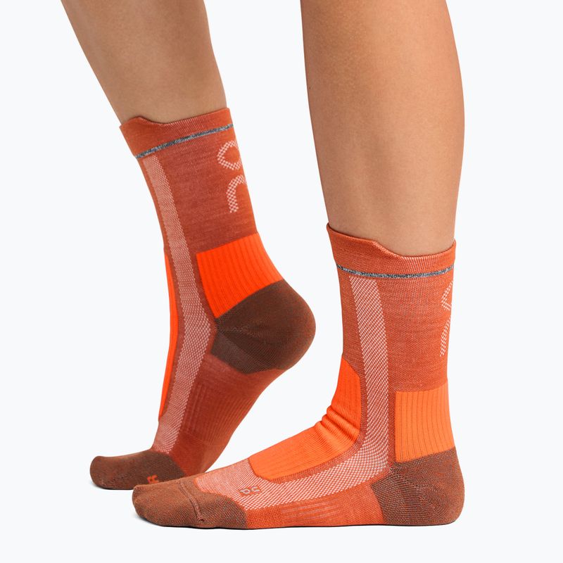 Calze da corsa On Ultra ruggine/fiamma 2
