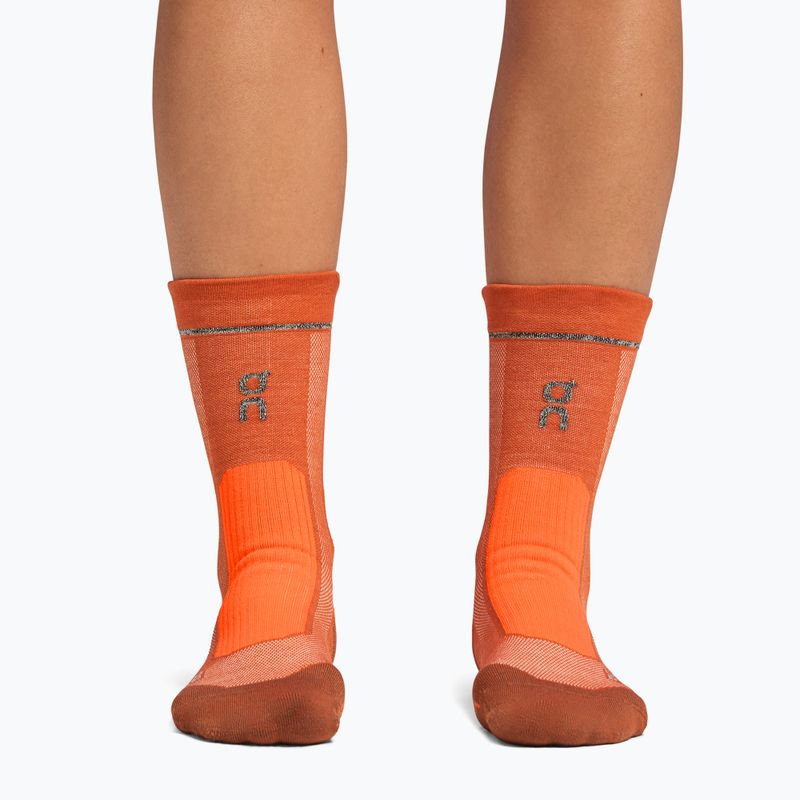 Calze da corsa On Ultra ruggine/fiamma 3