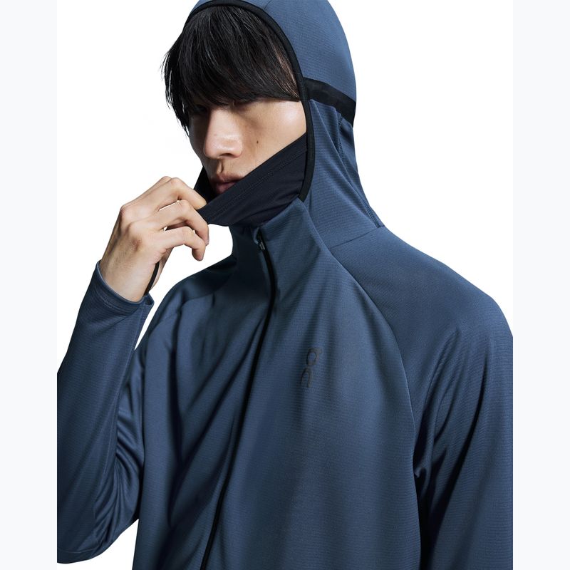 Felpa con cappuccio On Climate Zip Uomo blu 6