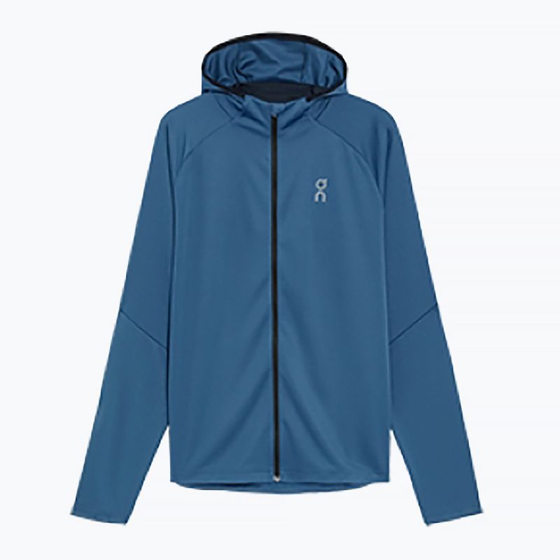 Felpa con cappuccio On Running Climate Zip Uomo blu 8