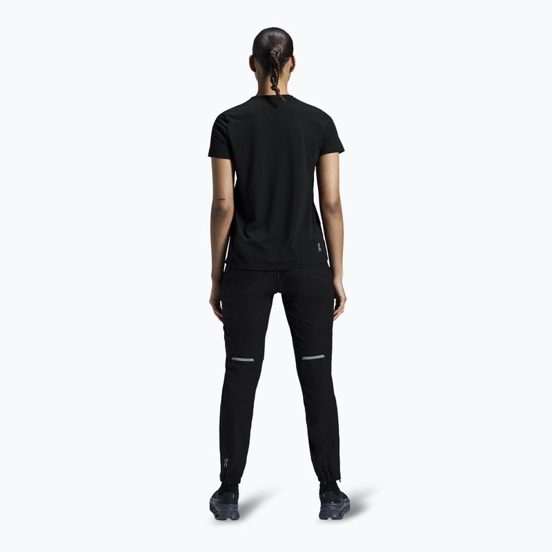 Maglietta da corsa da donna On On Run-T nero 3