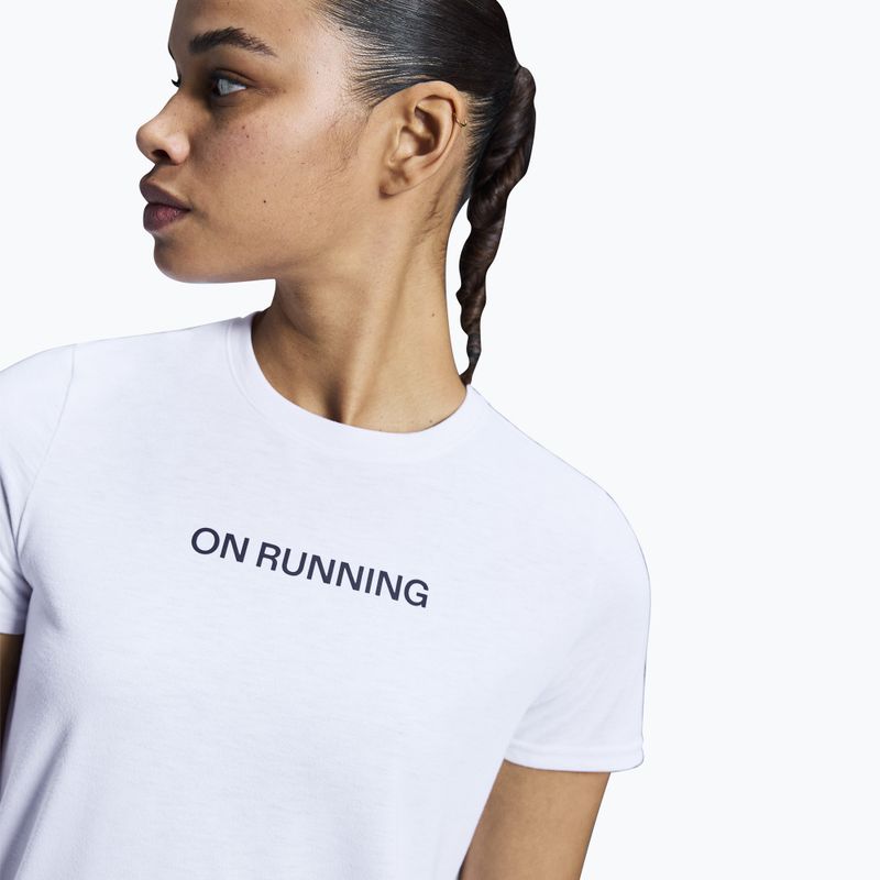 Maglietta da corsa da donna On On Run-T bianco 5