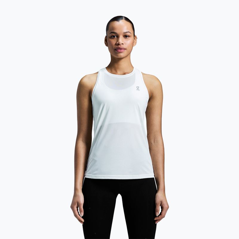 Canotta da corsa da donna On Running Core Tank bianco non colorato