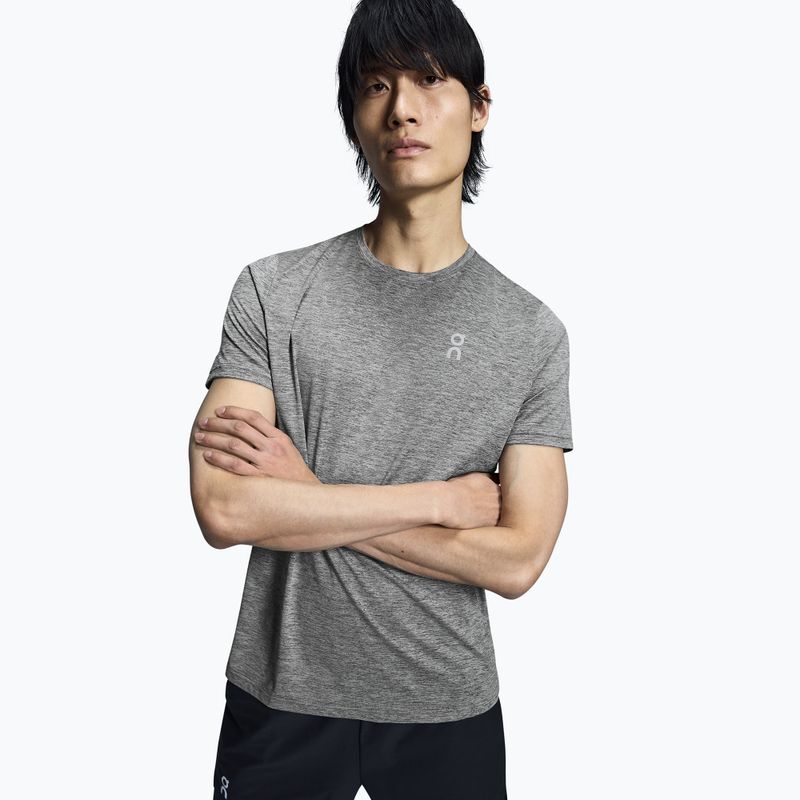 Camicia da corsa On Core-T grigio erica da uomo 4