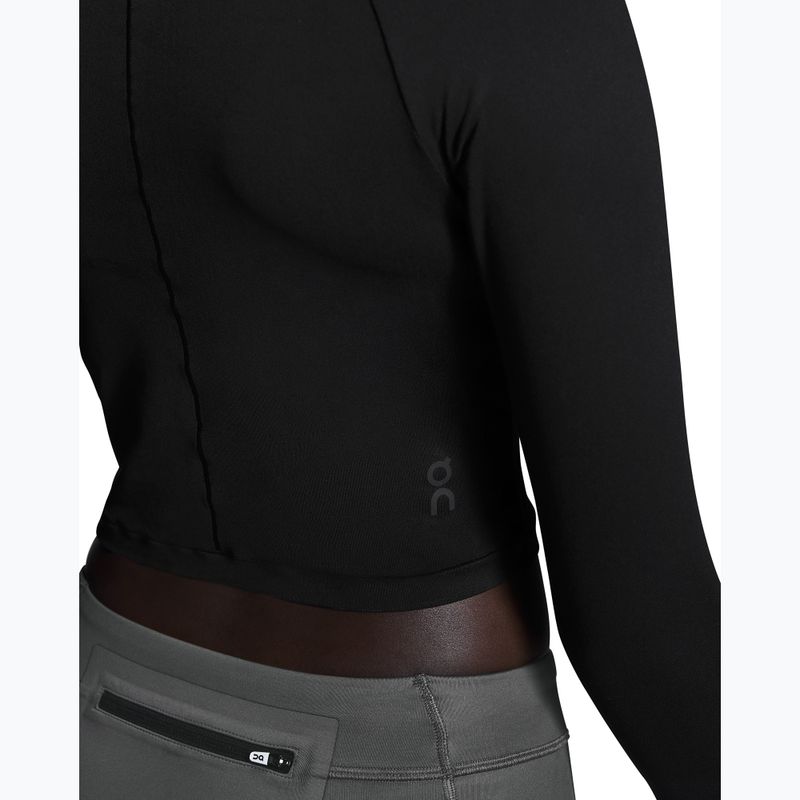 Top da corsa da donna On Running Movement Long-T Crop nero 6