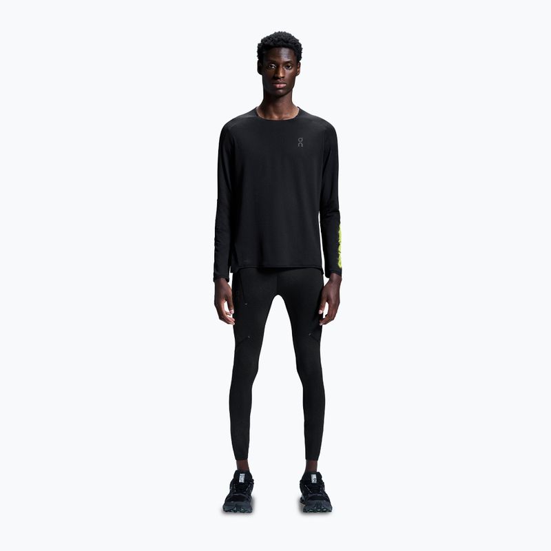 Leggings da corsa da uomo On Running Perf Winter Lumos nero 2