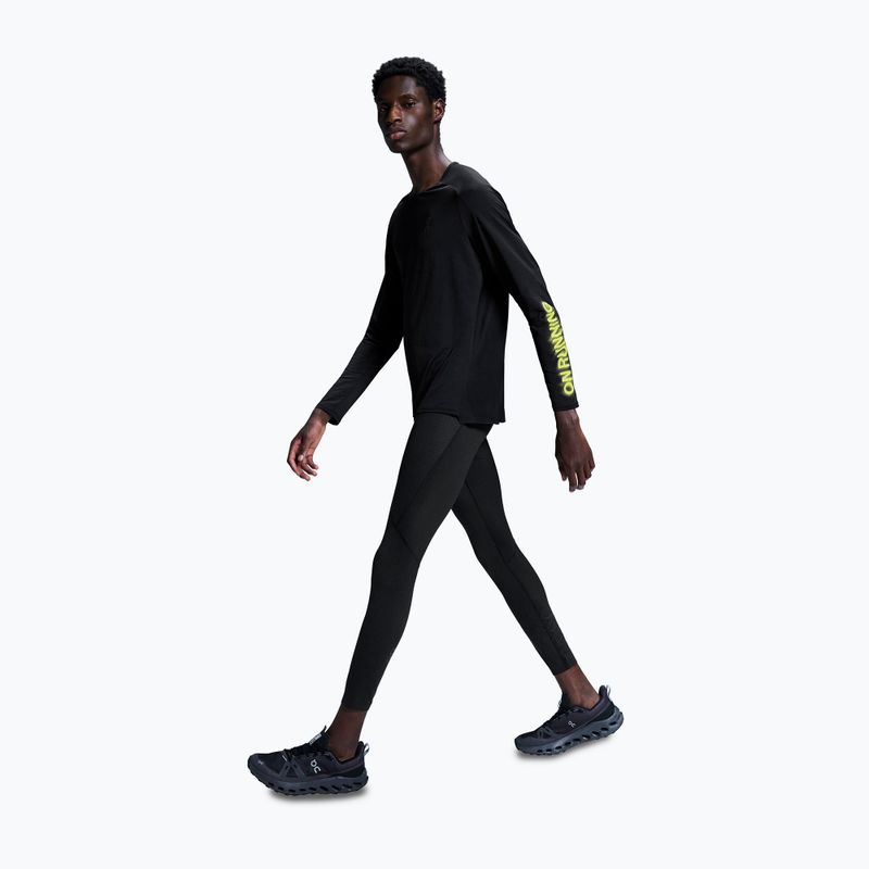 Leggings da corsa da uomo On Running Perf Winter Lumos nero 4