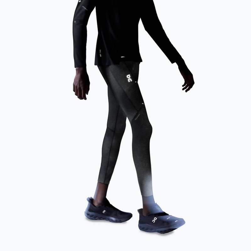 Leggings da corsa da uomo On Running Perf Winter Lumos nero 5