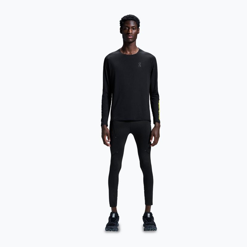 Longsleeve da corsa da uomo On Performance Long-T Lumos nero 2
