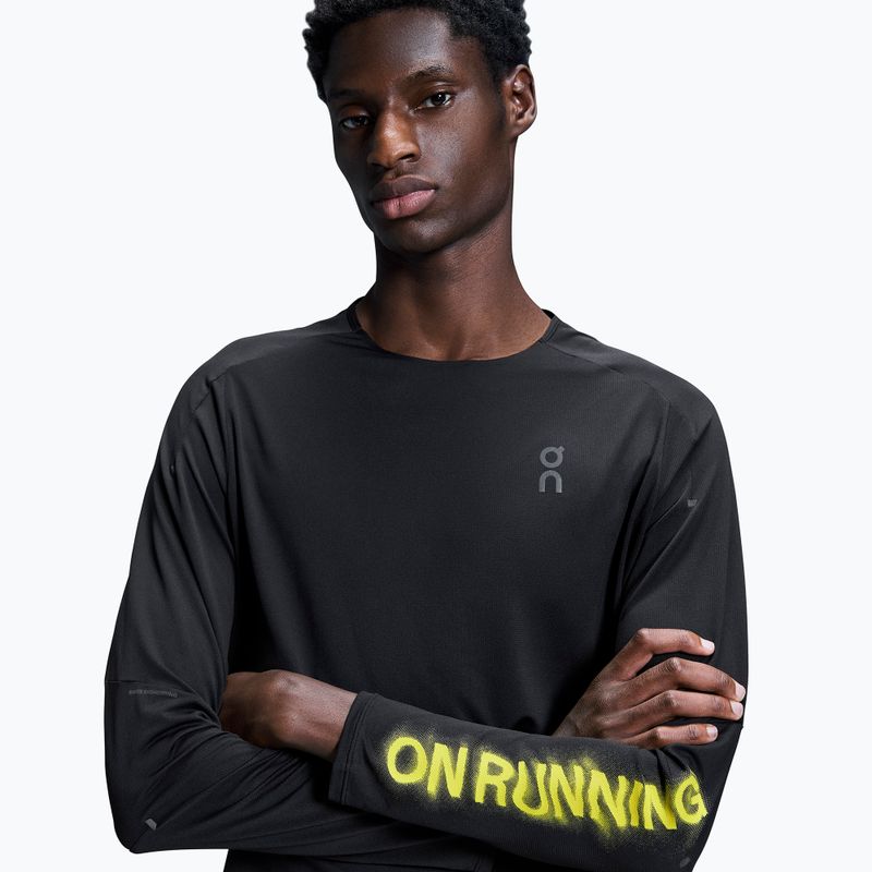 Longsleeve da corsa da uomo On Performance Long-T Lumos nero 6