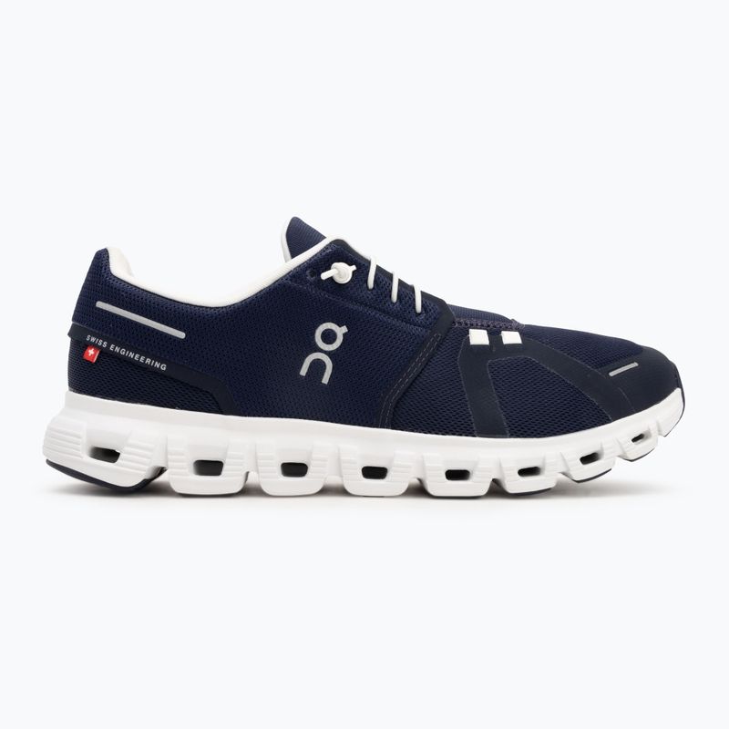 Scarpe On Cloud 6 da uomo mezzanotte/bianco 2