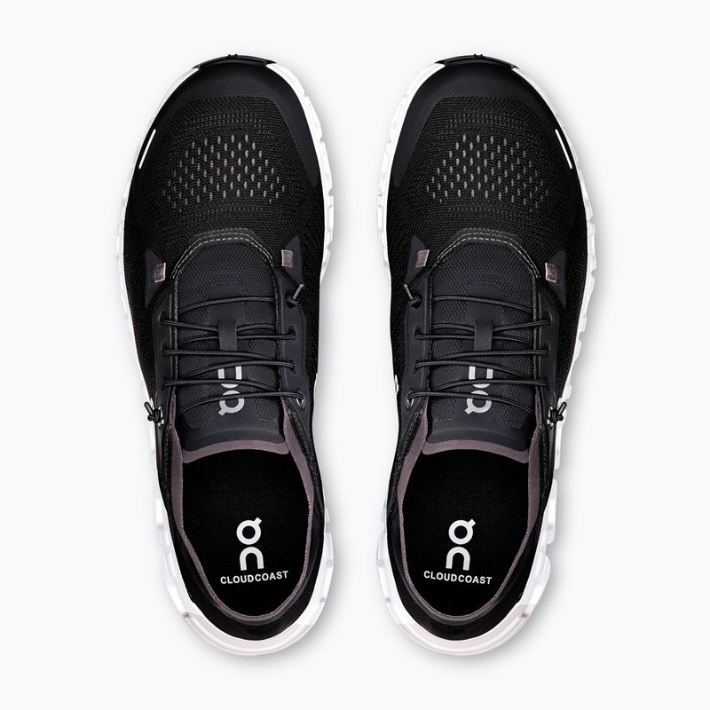 Scarpe da uomo On Running Cloud 6 Coast nero/bianco 4