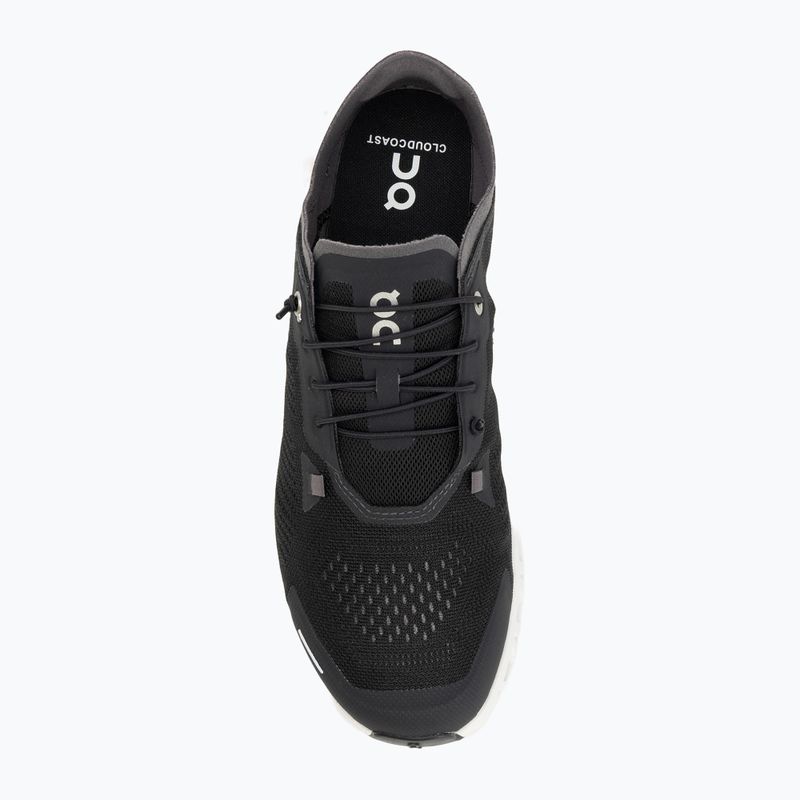 Scarpe da uomo On Running Cloud 6 Coast nero/bianco 5