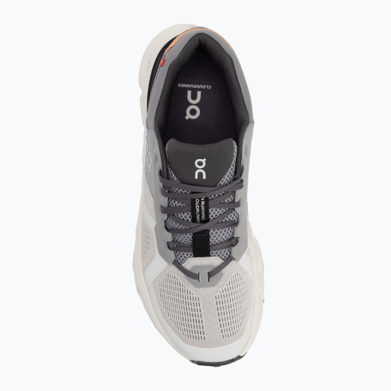 Scarpe da corsa da uomo On Cloudrunner 2 lupo/avorio 5