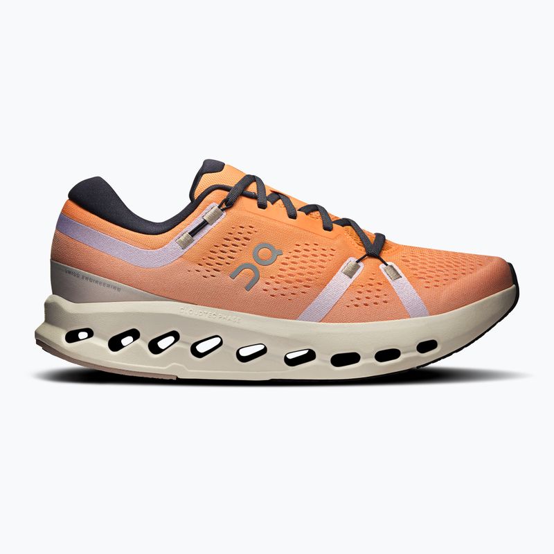 Scarpe da corsa On Running Cloudsurfer 2 da uomo, color mandarino/avorio 8