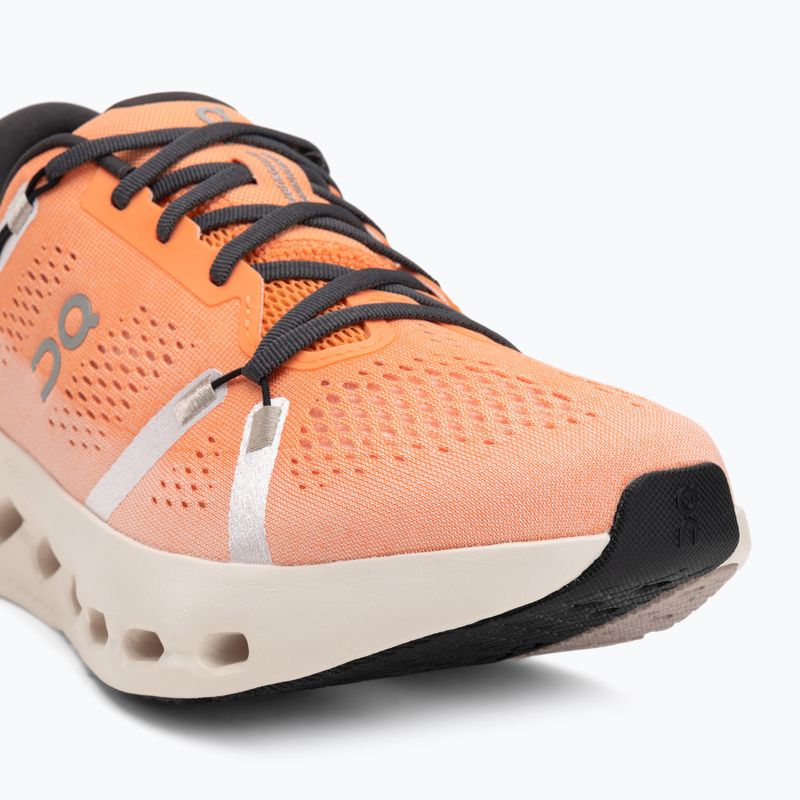 Scarpe da corsa On Cloudsurfer 2 da uomo, color mandarino/avorio 7