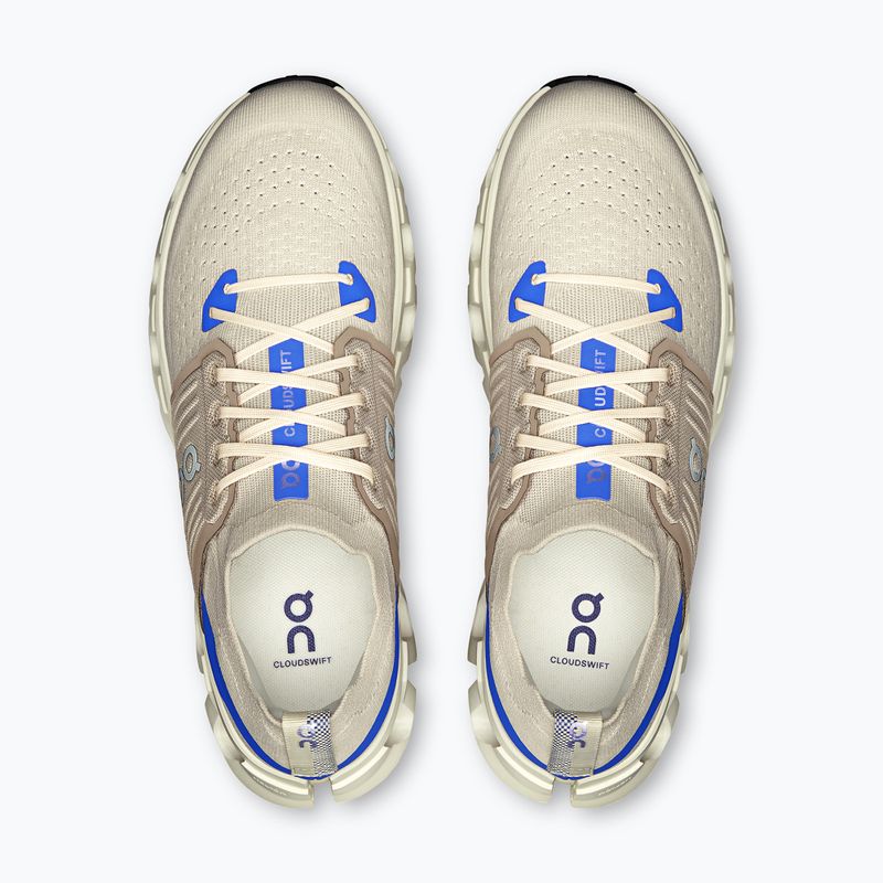 Scarpe da corsa da uomo On Running Cloudswift 4 crema/cobalto 6