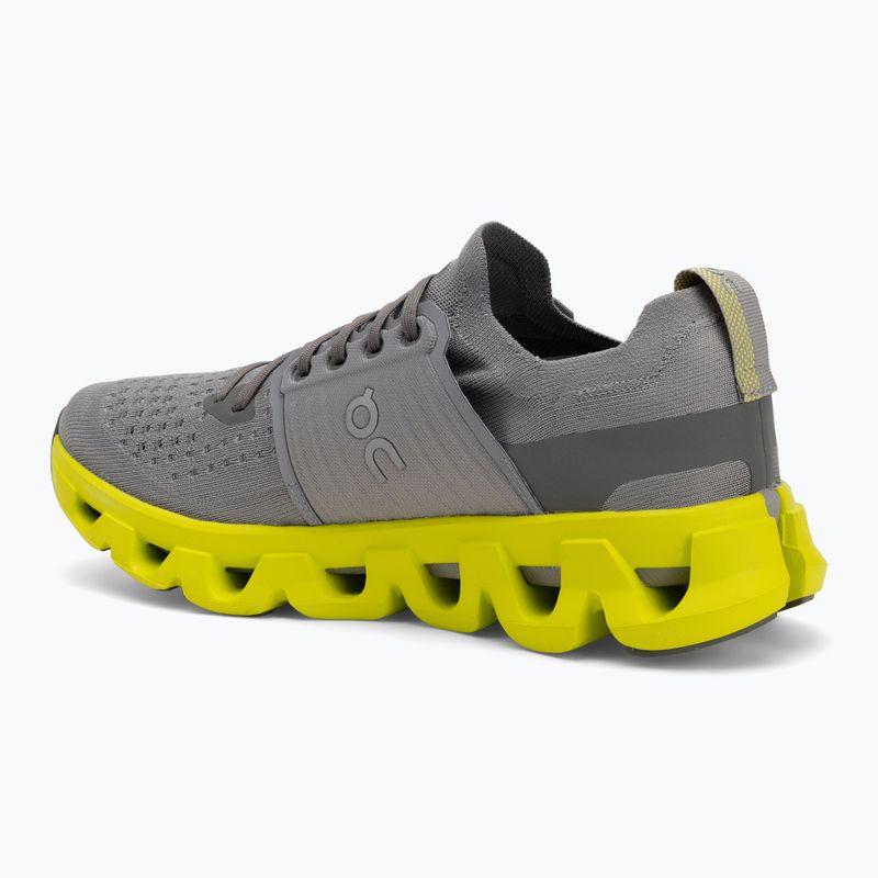Scarpe da corsa da uomo On Running Cloudswift 4 alloy/lime 3