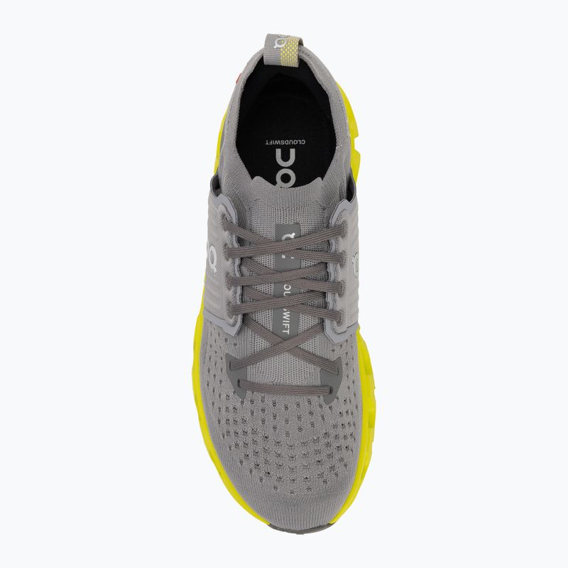 Scarpe da corsa da uomo On Running Cloudswift 4 alloy/lime 5