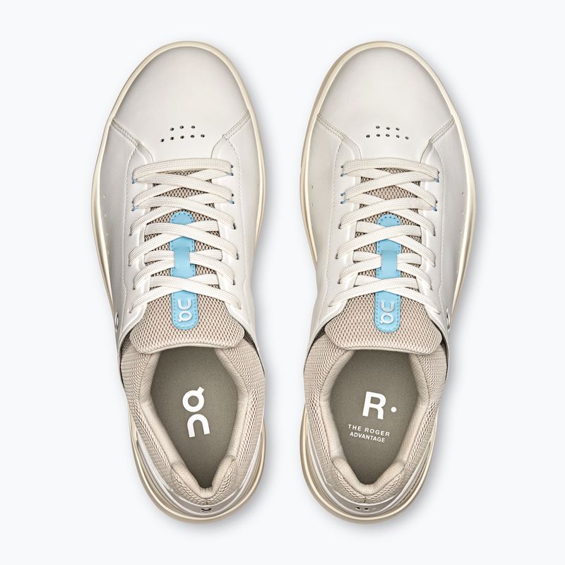 Scarpe da uomo On Running The Roger Advantage bianco/sabbia 4