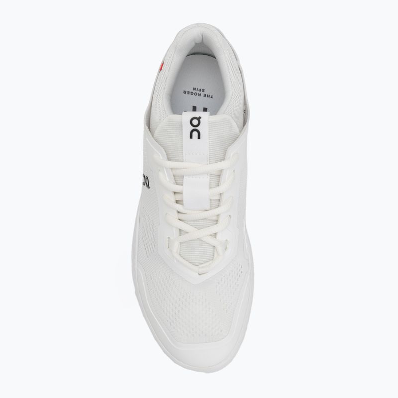 Uomo On Running The Roger Spin bianco l scarpe nere 5