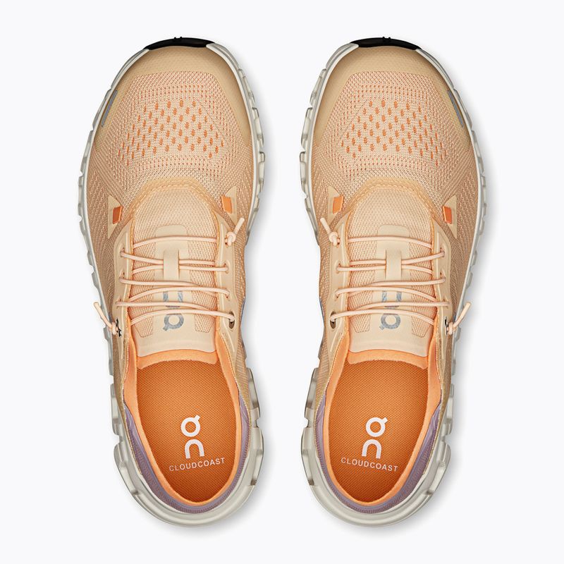 Scarpe On Running Cloud 6 Coast bionde/malva da donna 2