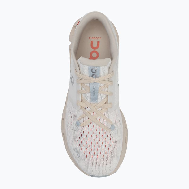 Scarpe da corsa da donna On Running Cloud X 4 avorio/salmone 5