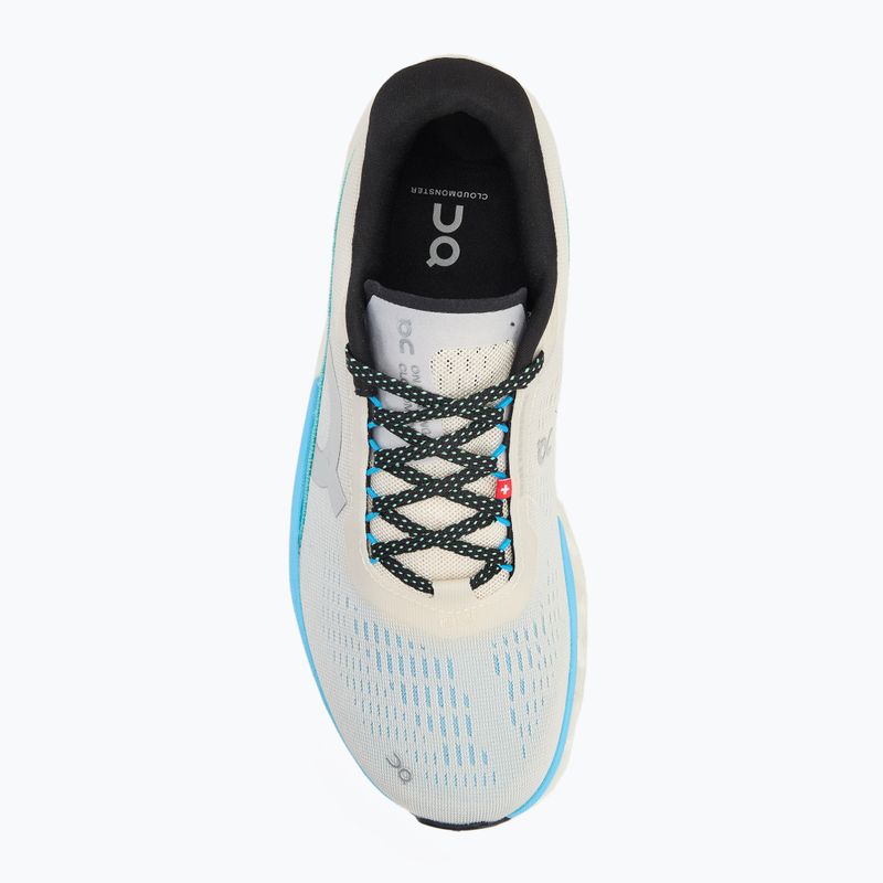 Scarpe da corsa On Cloudmonster 2 crema/orizzonte da donna 5