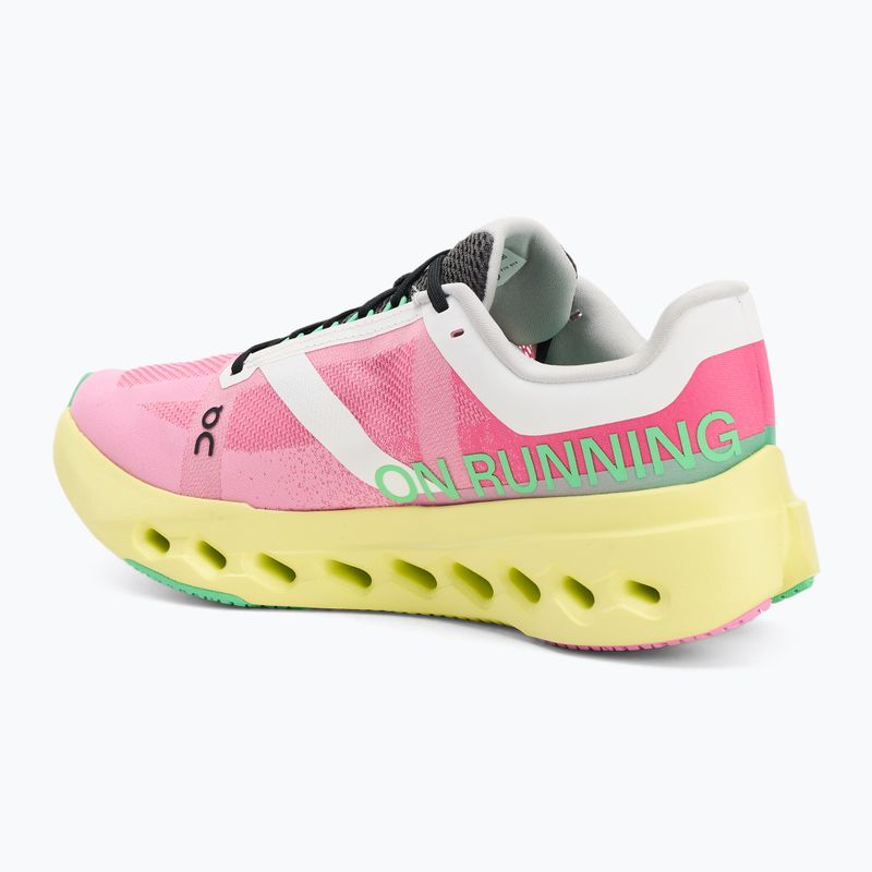 Scarpe da corsa On Cloudsurfer Next donna rosa/limelight 3