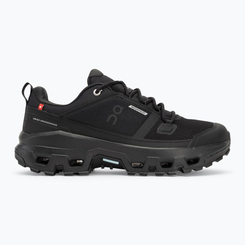 Scarpe da uomo On Cloudrock Low Waterproof nero/nero 2