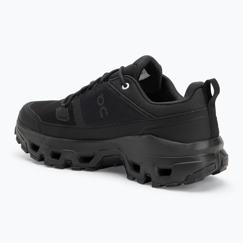 Scarpe da uomo On Running Cloudrock Low Waterproof nero/nero 3