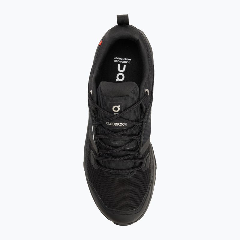 Scarpe da uomo On Running Cloudrock Low Waterproof nero/nero 5