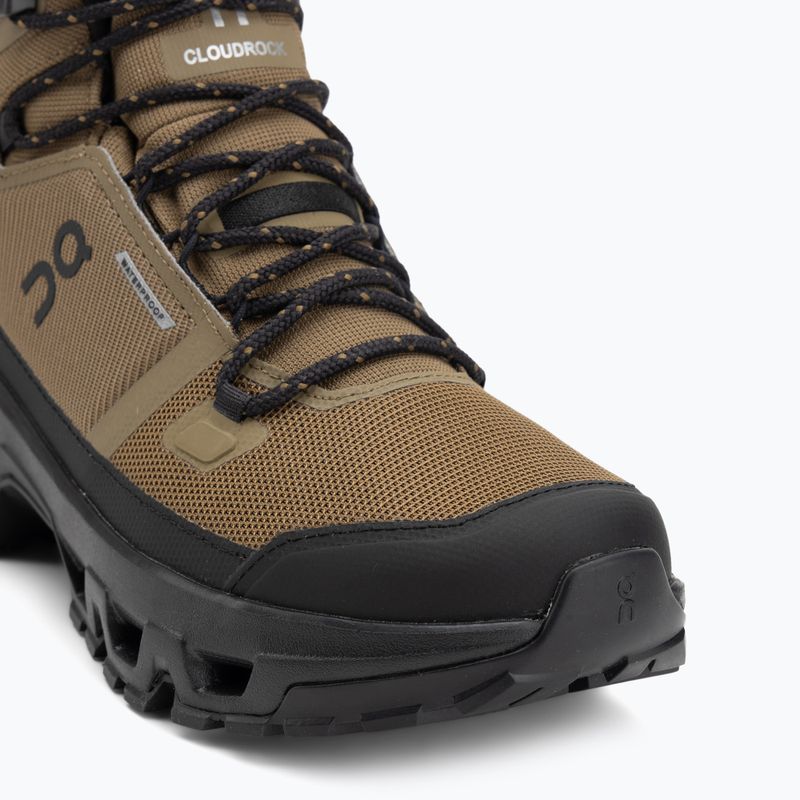 Scarpe da trekking da uomo On Cloudrock Mid Waterproof hunter/nero 7
