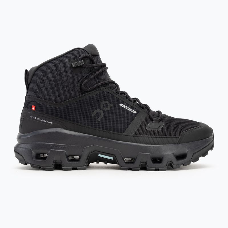 Scarpe da uomo On Cloudrock Mid Waterproof nero/nero 2