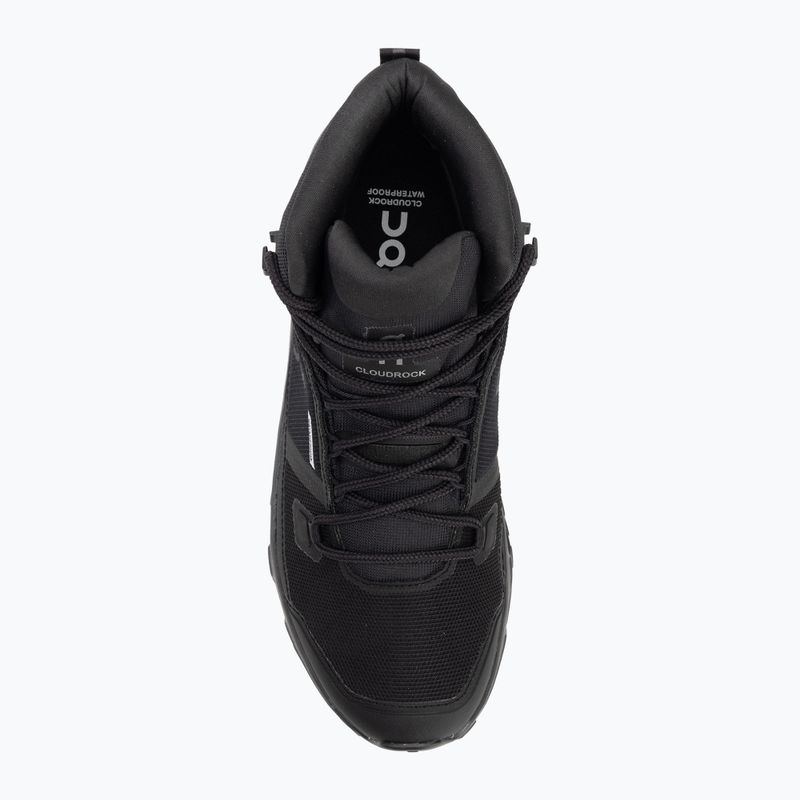 Scarpe da uomo On Running Cloudrock Mid Waterproof nero/nero 5