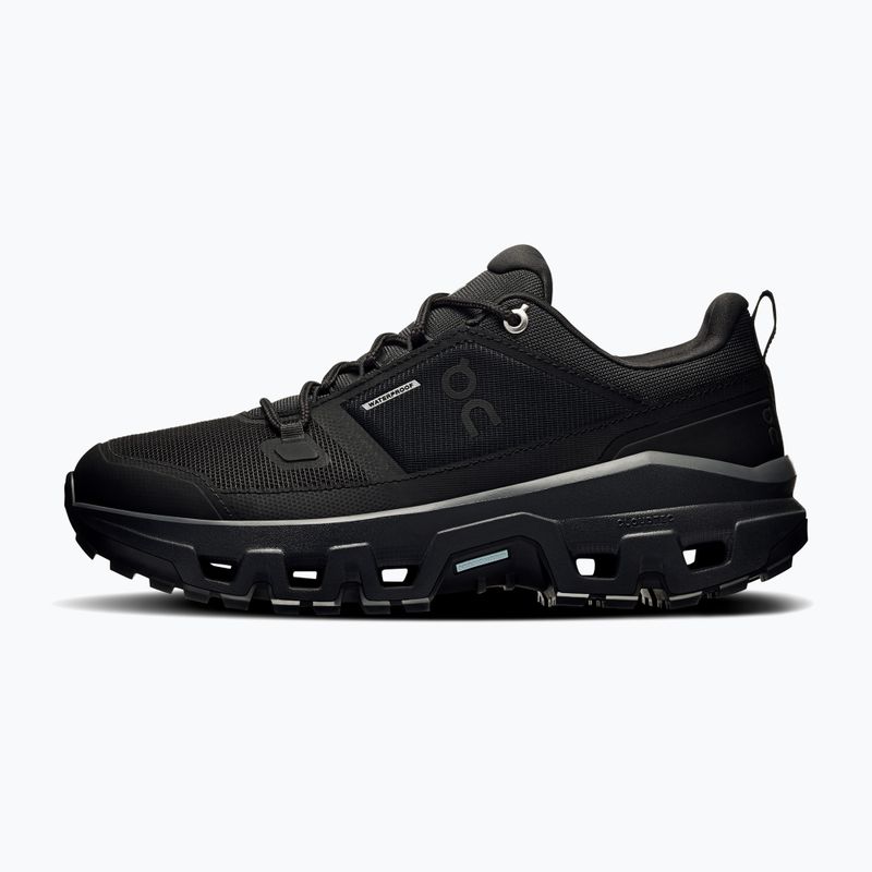Scarpe On Running Cloudrock Low Waterproof nero/nero da donna 2