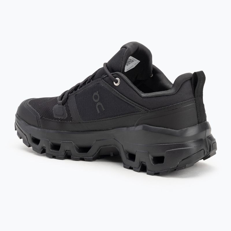 Scarpe On Cloudrock Low Waterproof nero/nero da donna 3