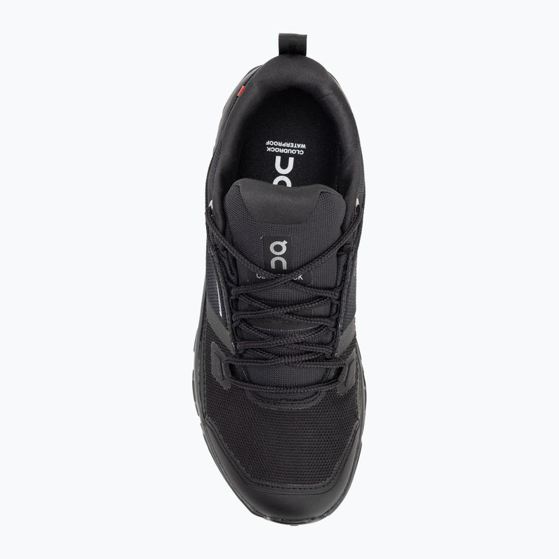 Scarpe On Running Cloudrock Low Waterproof nero/nero da donna 5
