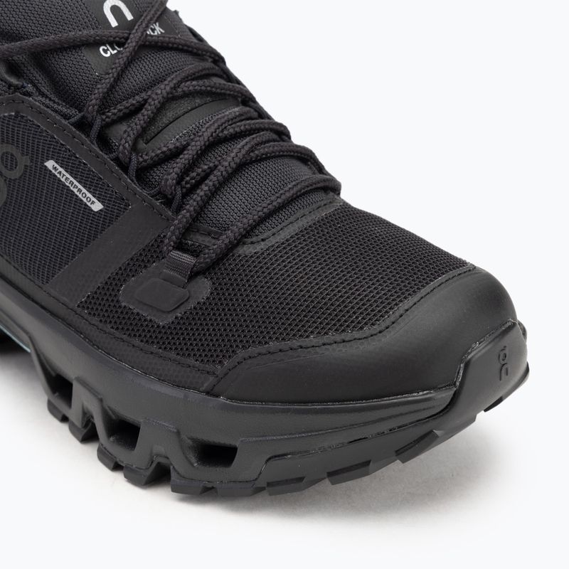 Scarpe On Running Cloudrock Low Waterproof nero/nero da donna 7