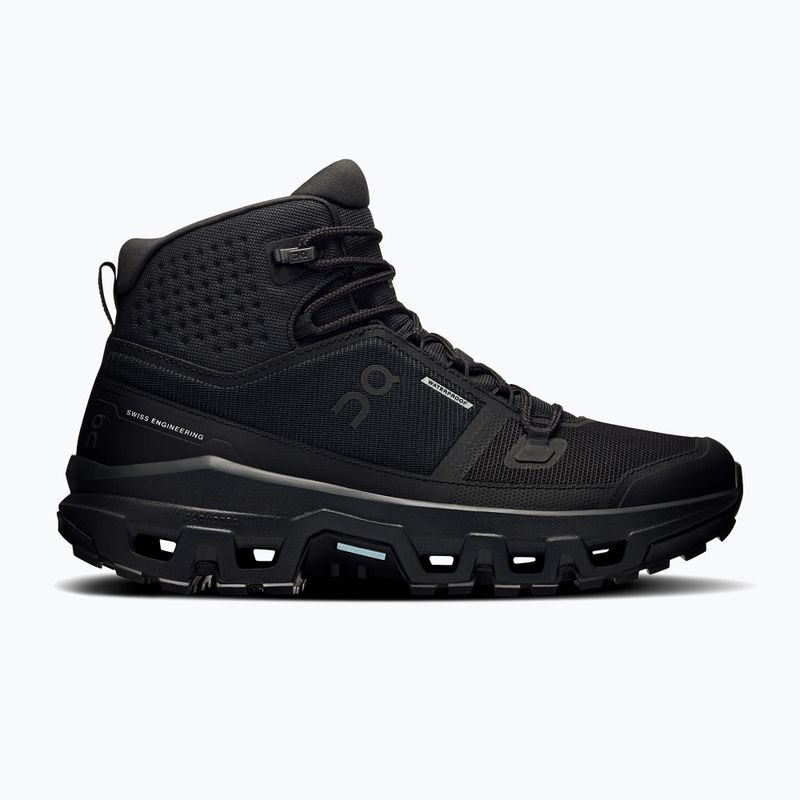 Scarpe da donna On Running Cloudrock Mid Waterproof nero/nero 8