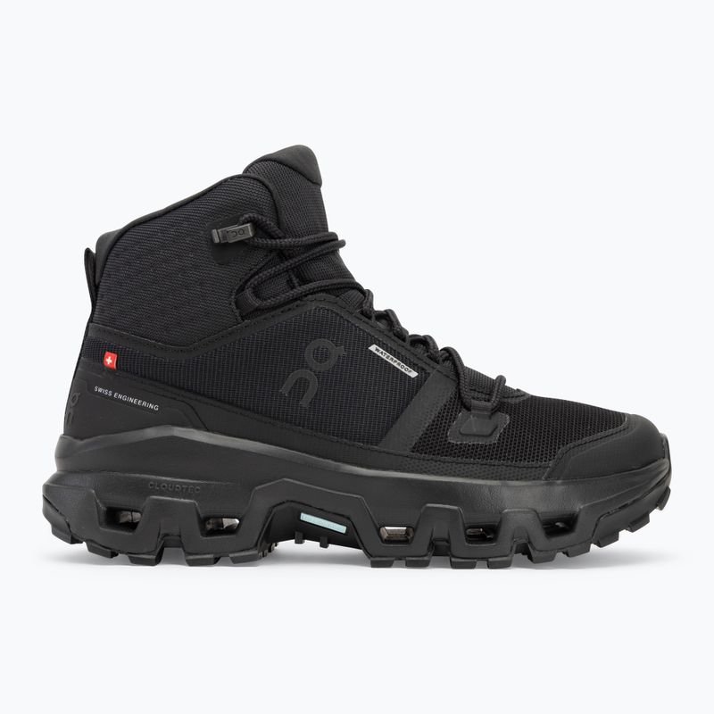 Scarpe da donna On Cloudrock Mid Waterproof nero/nero 2