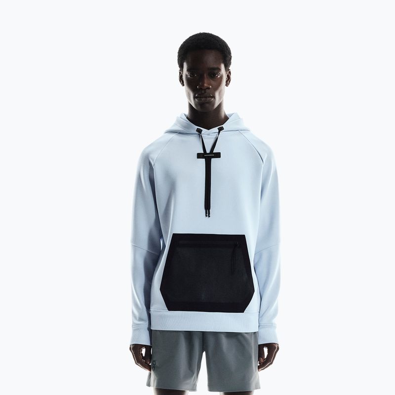 Felpa con cappuccio On Running Uomo arctic