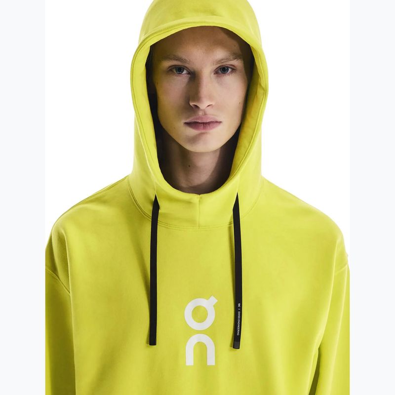 Felpa con cappuccio On Running Club Uomo lime 4