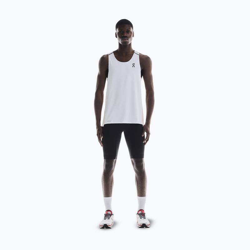 Canotta running uomo On Performance Tank white/silver 2