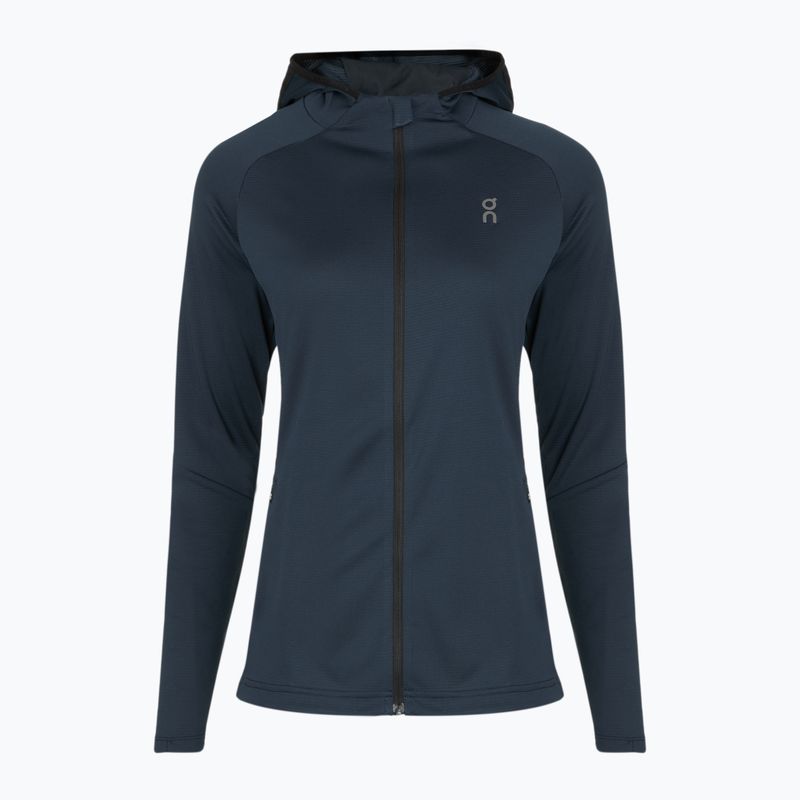 Felpa con cappuccio On Climate Zip Donna navy 2